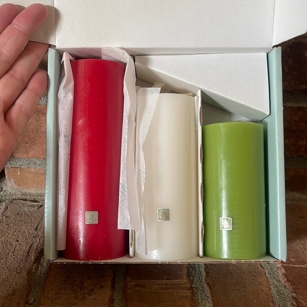 NIB PartyLite Mini Pillar Garden Set P95245